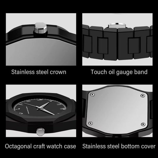 Mat Black Arabic Aura Smart Watch